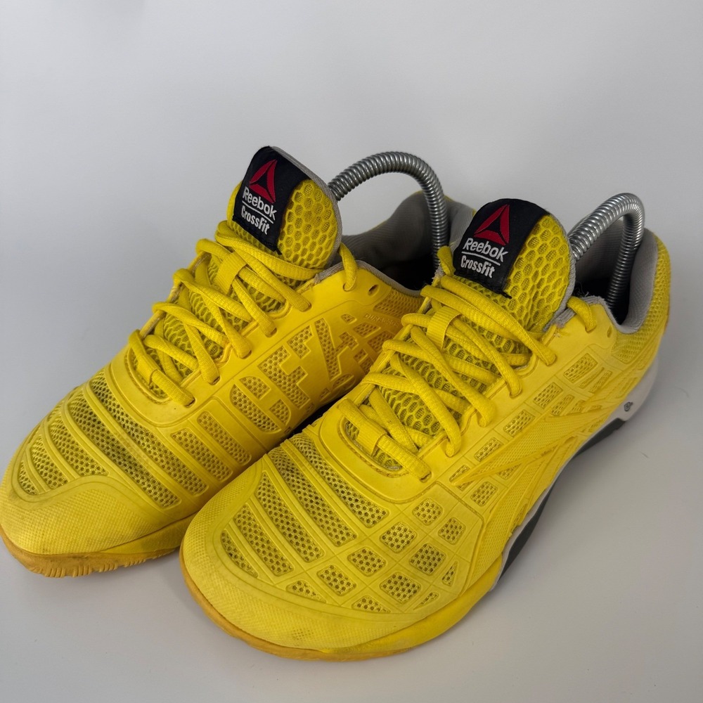 Reebok‎ CrossFit CF74 Yellow Training Shoes Women's Size 8 V61391 Competition